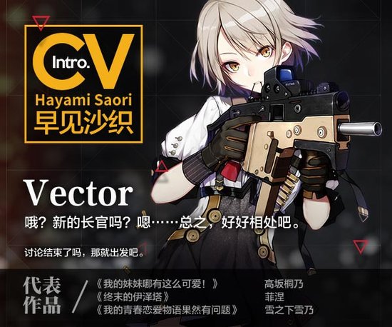 五星冲锋枪战术少女【vector冲锋枪】